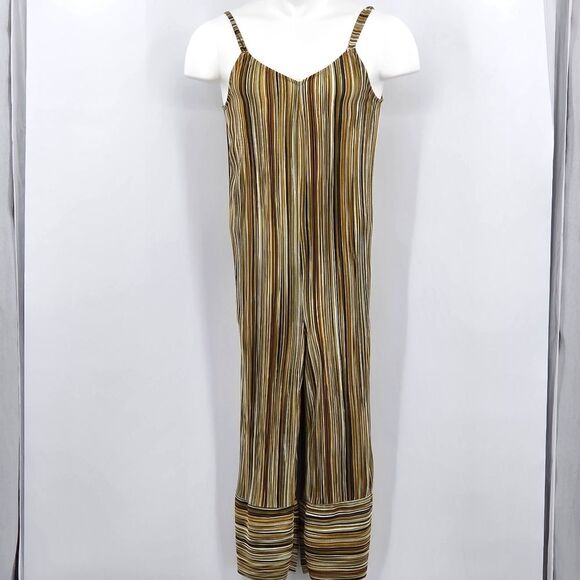 Zara Pants - Zara Jumpsuit Jumper Womens Size Small  Space Dye Wide Leg  90s Retro Boho Chic